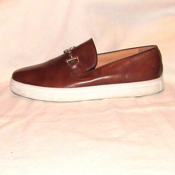 Marc Nolan Brown Boardwalk Shoes Horsebit Loafers Size 15 Casual Leather main image 7